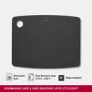 Victorinox Chopping/Cutting Board - Perfect for Cutting Vegetables, Fruits & Meat, Black, Medium, Swiss Made