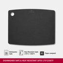 Victorinox Chopping/Cutting Board - Perfect for Cutting Vegetables, Fruits & Meat, Black, Large, Swiss Made