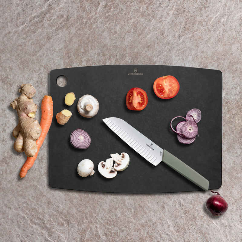 Victorinox Chopping/Cutting Board - Perfect for Cutting Vegetables, Fruits & Meat, Black, Extra Large, Swiss Made