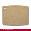 Victorinox Gourmet Series Chopping/Cutting Board with juice groove, Brown, Small