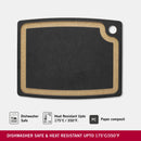 Victorinox Gourmet Series Chopping/Cutting Board with juice groove, Black, Small