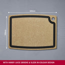 Victorinox Gourmet Series Chopping/Cutting Board with juice groove, Brown, Medium