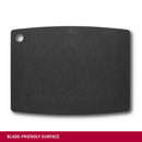 Victorinox Gourmet Series Chopping/Cutting Board with juice groove, Black, Medium