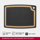 Victorinox Gourmet Series Chopping/Cutting Board with juice groove, Black, Medium