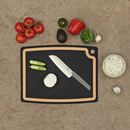 Victorinox Gourmet Series Chopping/Cutting Board with juice groove, Black, Medium