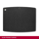 Victorinox Gourmet Series Chopping/Cutting Board with juice groove, Black, Large