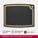 Victorinox Gourmet Series Chopping/Cutting Board with juice groove, Black, Large