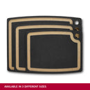 Victorinox Gourmet Series Chopping/Cutting Board with juice groove, Black, Large