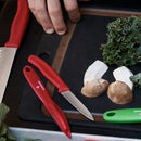 Victorinox Swiss Made Stainless Steel Swiss Classic Serrated/Wavy Edge Universal Peeler, Red, Fruit & Vegetable Peeler