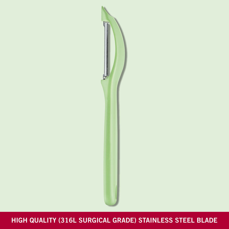 Victorinox Swiss Classic Universal Peeler, Wavy Edge,Trend Colours Special Edition, Apple Green, Swiss Made