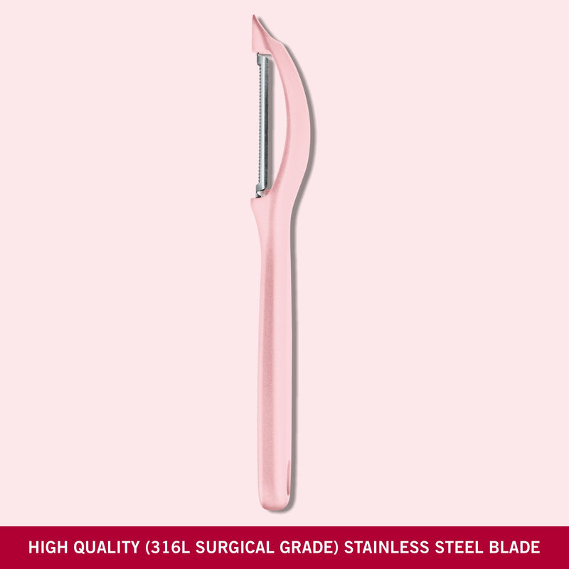 Victorinox Swiss Classic Universal Peeler, Wavy Edge,Trend Colours Special Edition, Rose Pink, Swiss Made
