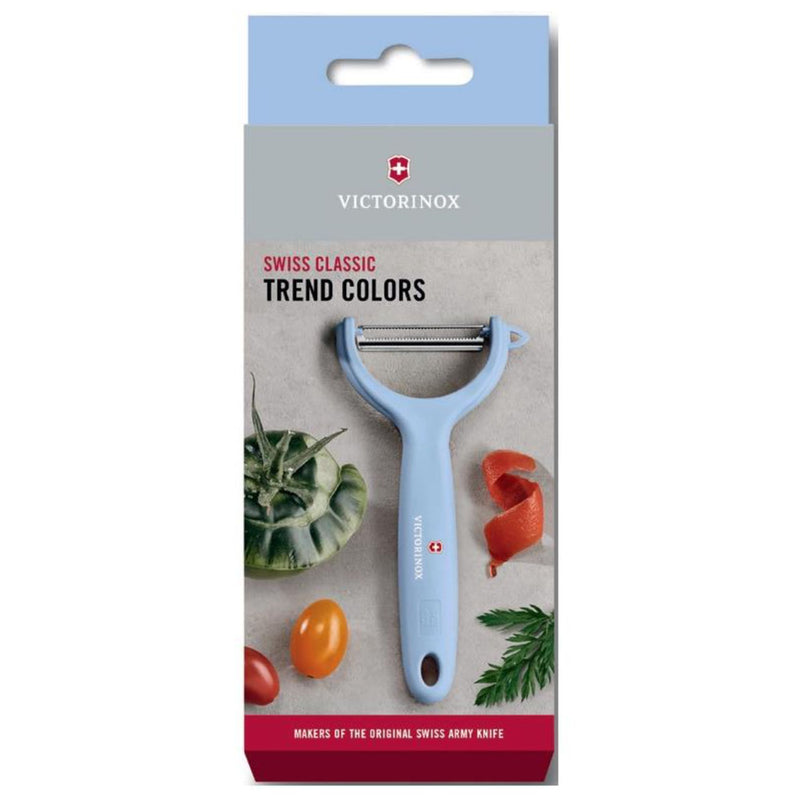 Victorinox Swiss Classic Peeler, Wavy Edge, Swiss Trend Colours Special Edition Duck Egg Blue, Swiss Made