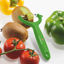 Victorinox Swiss Made Stainless Steel Swiss Classic Multipurpose Peeler, Serrated/Wavy Edge, Green, Peel Tomato Kiwi