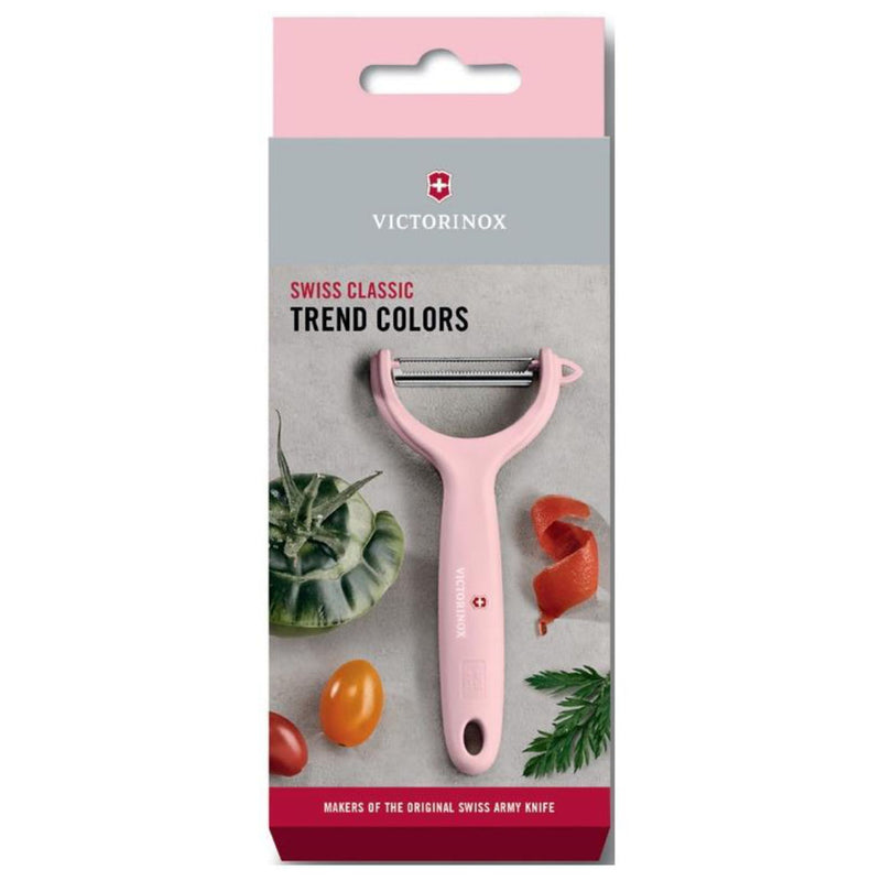 Victorinox Swiss Classic Peeler, Wavy Edge, Swiss Trend Colours Special Edition Rose Pink, Swiss Made