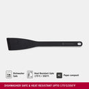 Victorinox Angled Turner with Angled Edge for everyday cooking, Black, Swiss Made
