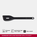 Victorinox Saute Tool-Turner with Angled Edge and Hole, Black, Swiss Made