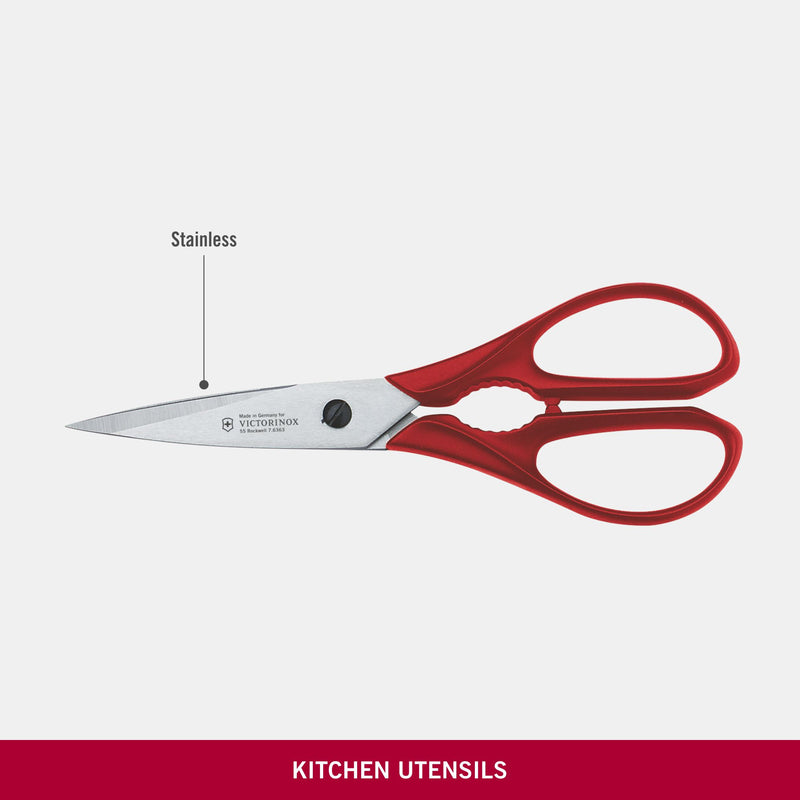 Victorinox Stainless Steel Multipurpose Shears with Integrated Bottle Opener 20 cm Red,