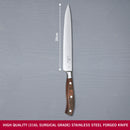 Victorinox Grand Maitre Forged Carving/Chopping Knife, Straight Edge, 20 cm, Rosewood, Swiss made