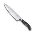 Victorinox Grand Maitre Stainless Steel Forged Carving/chopping Knife,Straight Edge ,20 cm, Black, Swiss made