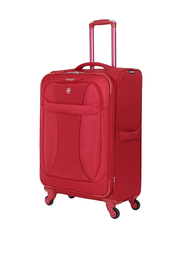 Wenger Fabric 24.5 Inch Red Soft Sided Suitcase