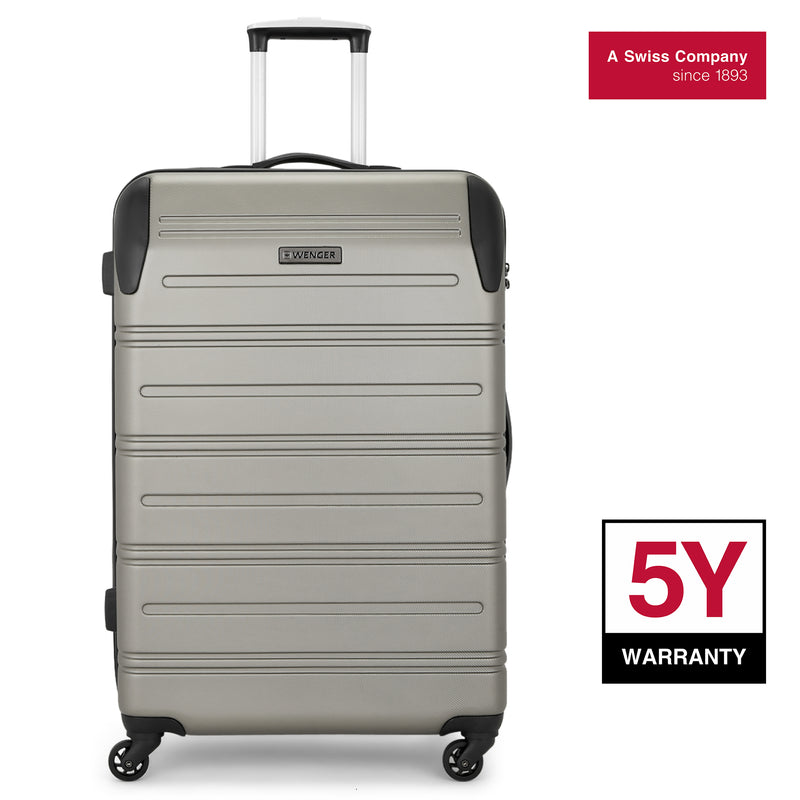 Wenger Static Large Hardside Suitcase, 106 Litres, Gold, Swiss designed