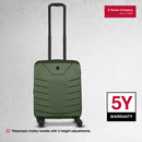 Wenger Pegasus Carry-on Hardside Suitcase, 39 Litres, Military Green, Swiss designed-blend of style & function