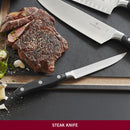 Victorinox Grand Maitre Stainless Steel Forged Multipurpose Kitchen Knife,12 cm, Black, Swiss Made