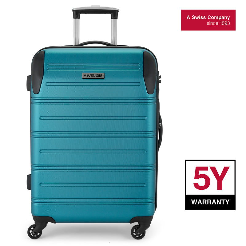 Wenger Static Medium Hardside Suitcase, 67 Litres, Fresh Blue, Swiss designed