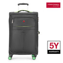 Wenger Fiero-Pro Medium Softside Suitcase, 69 Litres, Black/Green, Swiss designed-blend of style & function
