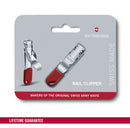 Victorinox Unisex Lanyard Hole Blister Nail Clipper, Stainless Steel, Red, Standard, Swiss Made