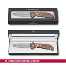 Victorinox Hunter Pro Alox Limited Edition 2020 for 6000 units Damast Blade, Swiss Army Knife Alox 130 mm Brown