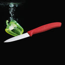 Victorinox Swiss Made Swiss Classic Stainless Steel Kitchen Knife Set of 2, Straight & Wavy Edge Knives, Red