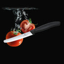 Victorinox Swiss Made Swiss Classic Stainless Steel Kitchen Knife Set of 2, Straight & Wavy Edge Knives, Black