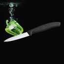 Victorinox Swiss Made Swiss Classic Stainless Steel Kitchen Knife Set of 2, Straight & Wavy Edge Knives, Black