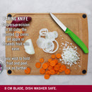 Victorinox Swiss Made Swiss Classic Stainless Steel Kitchen Knife Set of 2, Straight & Wavy Edge, Green