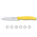 Victorinox Swiss Made Swiss Classic Kitchen Knife Set of 2-Straight Edge Knife & Universal Peeler,Yellow