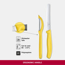 Victorinox Swiss Made Swiss Classic Kitchen Knife Set of 2-Straight Edge Knife & Universal Peeler,Yellow