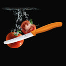 Victorinox Swiss Made Swiss Classic Kitchen Knife Set of 2-Wavy Edge Knife & Universal Peeler, Orange