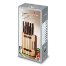 Victorinox Rosewood Cutlery Block 11 Pieces Beechwood