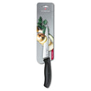 Victorinox Swiss Made Swiss Classic Carving Knife Meat and Large Vegetable Cutting Narrow Straight Blade Knife for Professional and House Use, 15 cm Black
