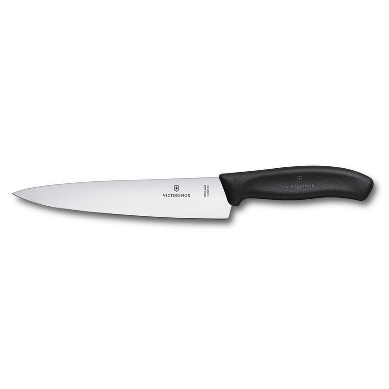 Victorinox Swiss Classic Carving knife Meat and Large Vegetable Cutting Normal, 19 cm Black, Swiss Made