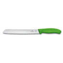 Victorinox Swiss Made Swiss Classic Bread & Pastry Knife for Cutting Cake, Butter, Wavy Edge, 21 cm Green
