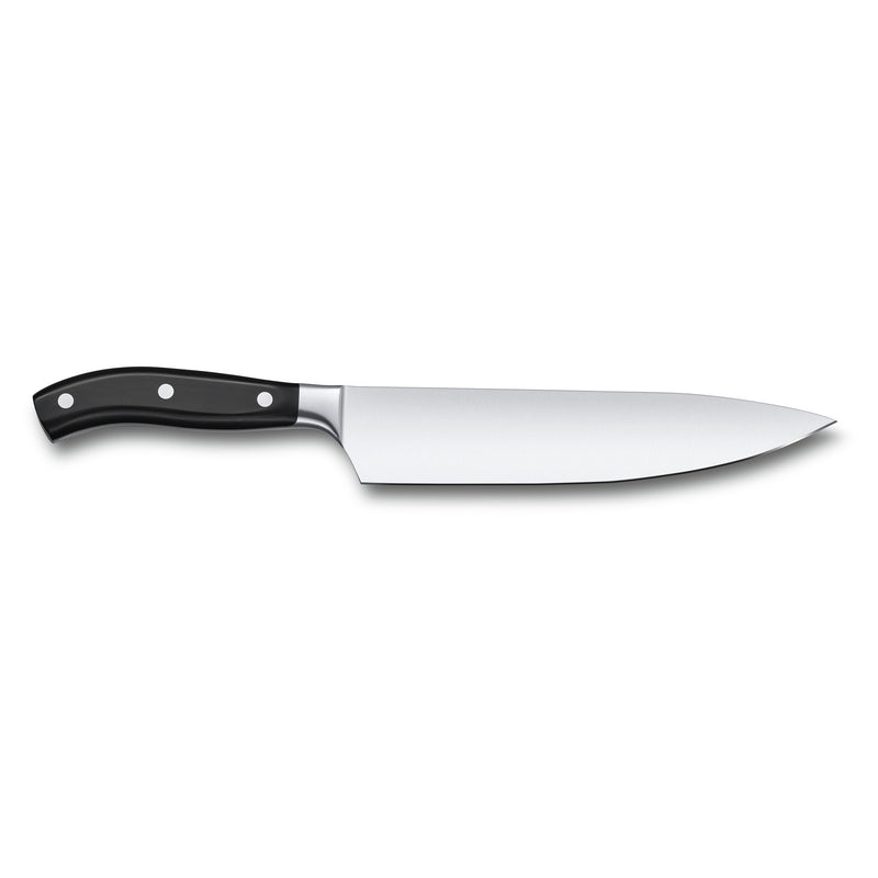 Victorinox Grand Maitre Forged Carving Knife with Straight Edge POM Handle 22 cm Black Swiss Made