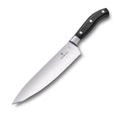 Victorinox Grand Maitre Forged Carving Knife with Straight Edge POM Handle 22 cm Black Swiss Made