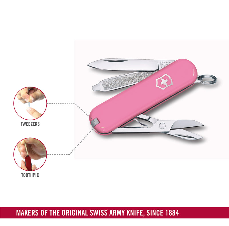 Victorinox Swiss Army Knife - Swiss Classic - 7 Functions 58 mm Pink