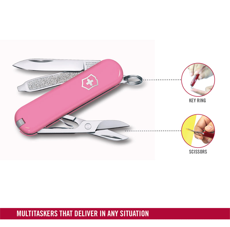 Victorinox Swiss Army Knife - Swiss Classic - 7 Functions 58 mm Pink