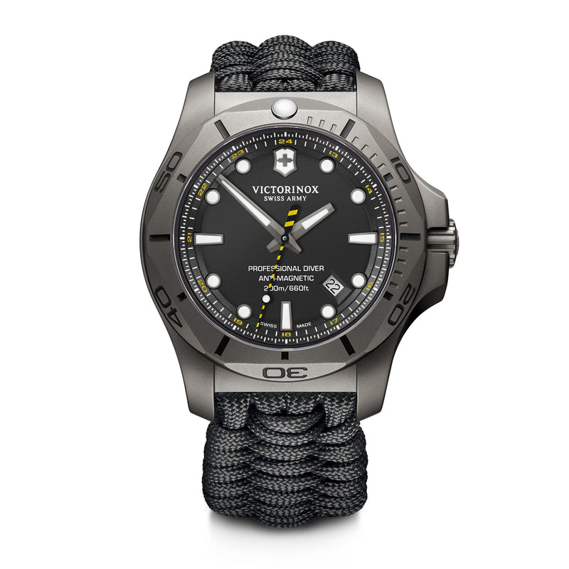 Victorinox Swiss Made I.N.O.X. Professional Diver 45 mm Black Dial Men's Watch
