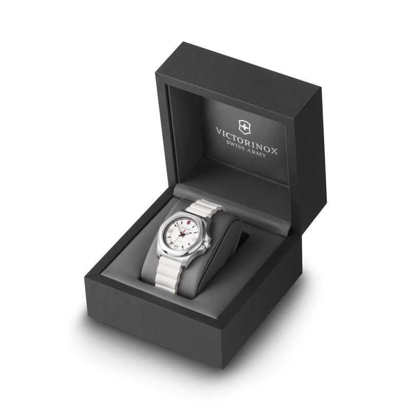 Victorinox Swiss Made I.N.O.X. V 37 mm White Dial Women's Watch