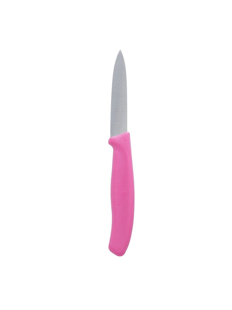 Victorinox Set Of Peeler & 2 Knives 8 cm, 11 cm, Pink, Swiss Made